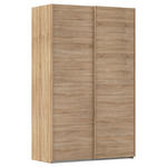 SCHWEBETÜRENSCHRANK  in Sonoma Eiche  - Sonoma Eiche, Design, Holzwerkstoff/Kunststoff (137/223/68cm) - Novel