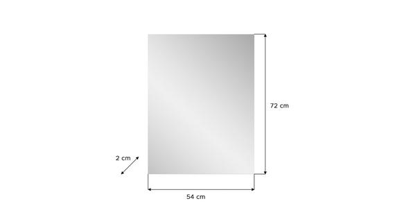 GARDEROBE 2-teilig  in 55/191/37 cm  - Weiß Hochglanz, Design, Glas/Holzwerkstoff (55/191/37cm) - Xora