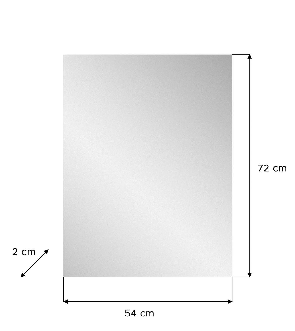 GARDEROBE 2-teilig  in 55/191/37 cm  - Weiß Hochglanz, Design, Glas/Holzwerkstoff (55/191/37cm) - Xora