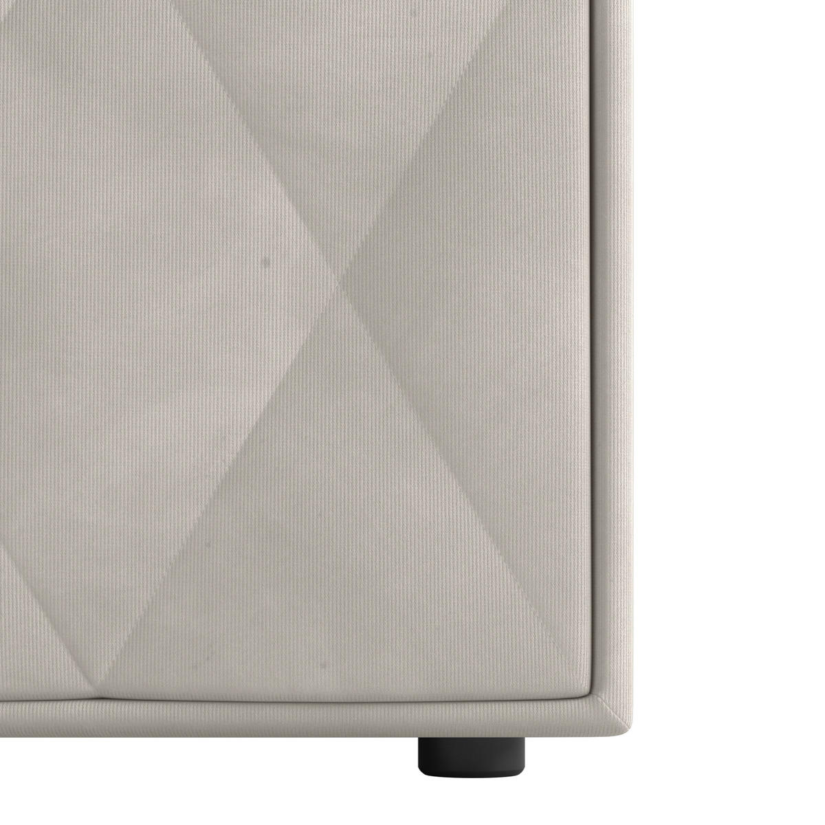 BOXSPRINGBETT 180/200 cm  in Weiss  - Weiss/Schwarz, Modern, Karton/Holzwerkstoff (180/200cm) - MID.YOU