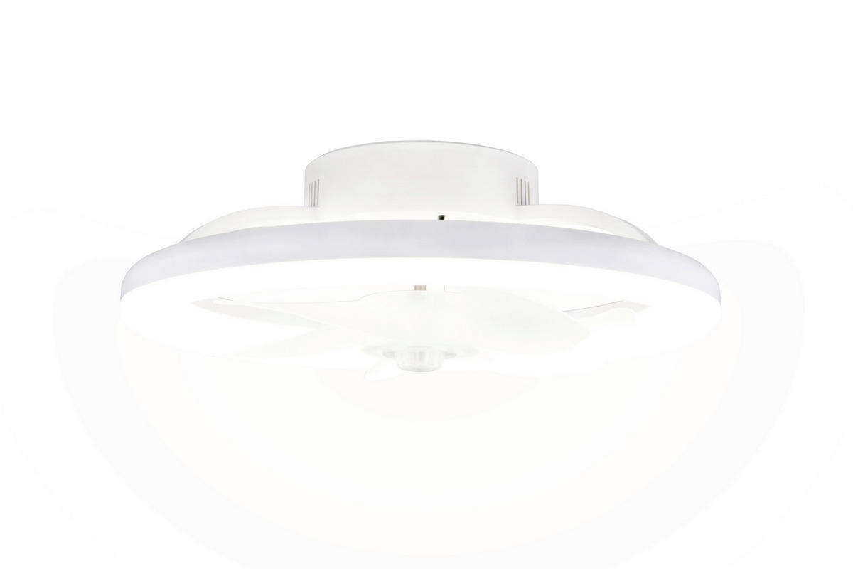 DECKENVENTILATOR - Weiß, Design, Kunststoff/Metall (40/13.5cm)