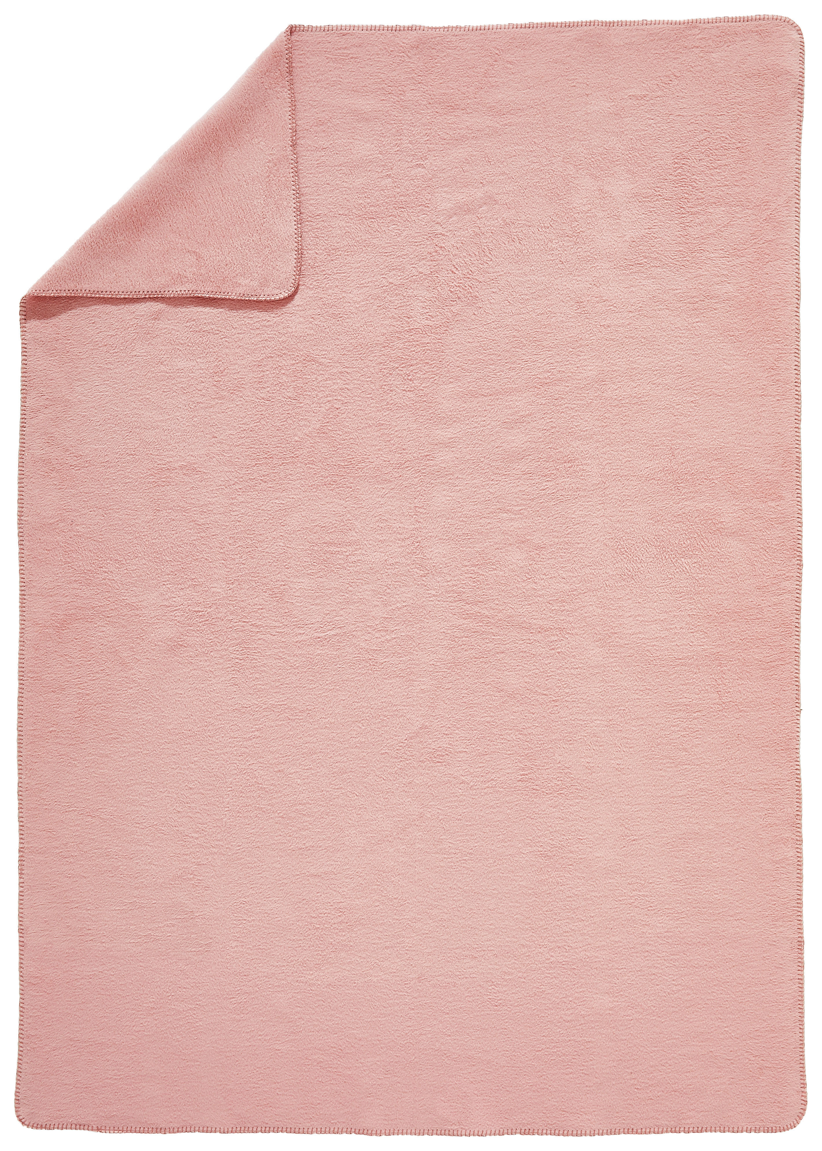 WOHNDECKE 150/200 cm  - Rosa, Basics, Textil (150/200cm) - Bio:Vio