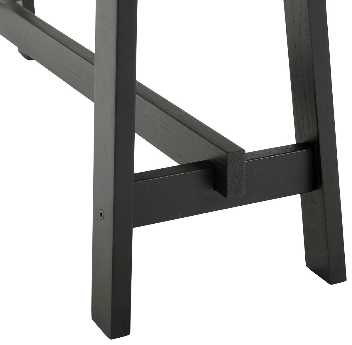 SITZBANK 100/45/29 cm Schwarz Eiche massiv  - Schwarz, Design, Holz (100/45/29cm) - MID.YOU