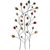 FALI DEKORÁCIÓ - sárga/barna, Trend, fém (54/100,5cm) - Ambia Home