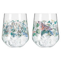 GINGLAS 710 ml 2-teilig  - Blau/Transparent, Design, Glas (10,2/12,4cm) - Ritzenhoff