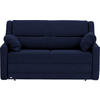 SCHLAFSOFA  in Flachgewebe Blau  - Blau/Schwarz, KONVENTIONELL, Kunststoff/Textil (152/88/91cm) - Sedda