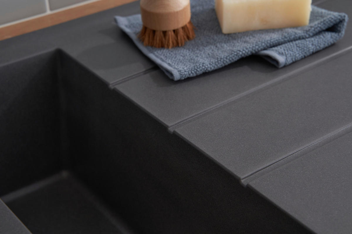 DISKHO 1712ALINEO100X50TG  - mörkgrå, Trend, sten (100/21/50cm) - Respekta