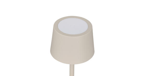 AKKU-TISCHLEUCHTE 9/22 cm  - Beige, Basics, Metall (9/22cm) - Novel