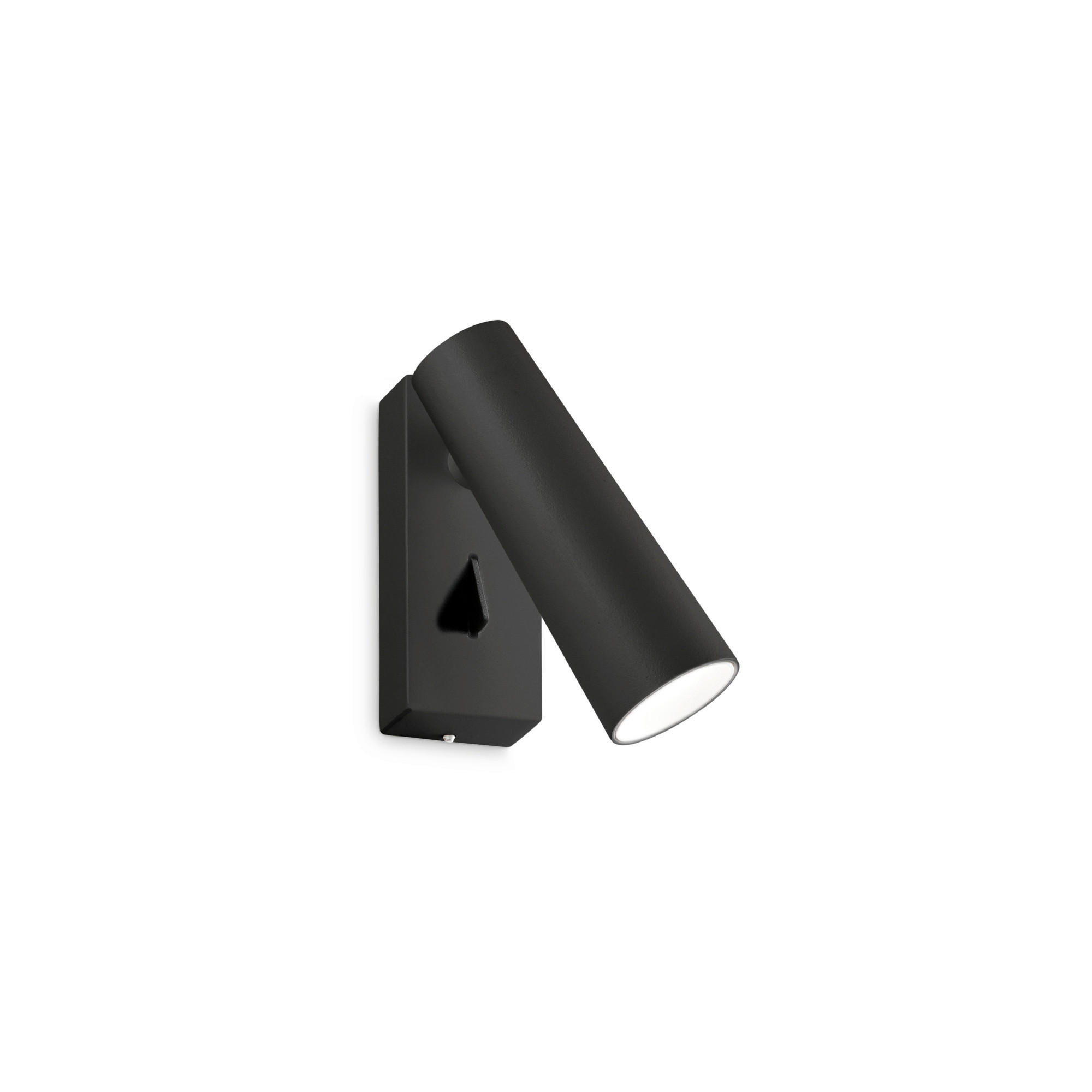 Ideal Lux Led-Wandleuchte Pippe Nero Schwarz 10.5x12.5x4 cm