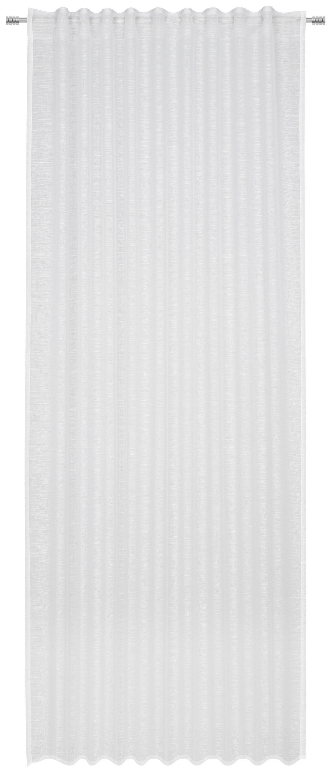 HOTOVÝ ZÁVES, polopriehľadné, 140/245 cm - biela, Basics, textil (140/245cm) - Esposa