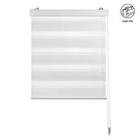 DVOJNI ROLO  pol prosojno  45/160 cm    - bela/prosojno, Basics, tekstil (45/160cm) - Boxxx