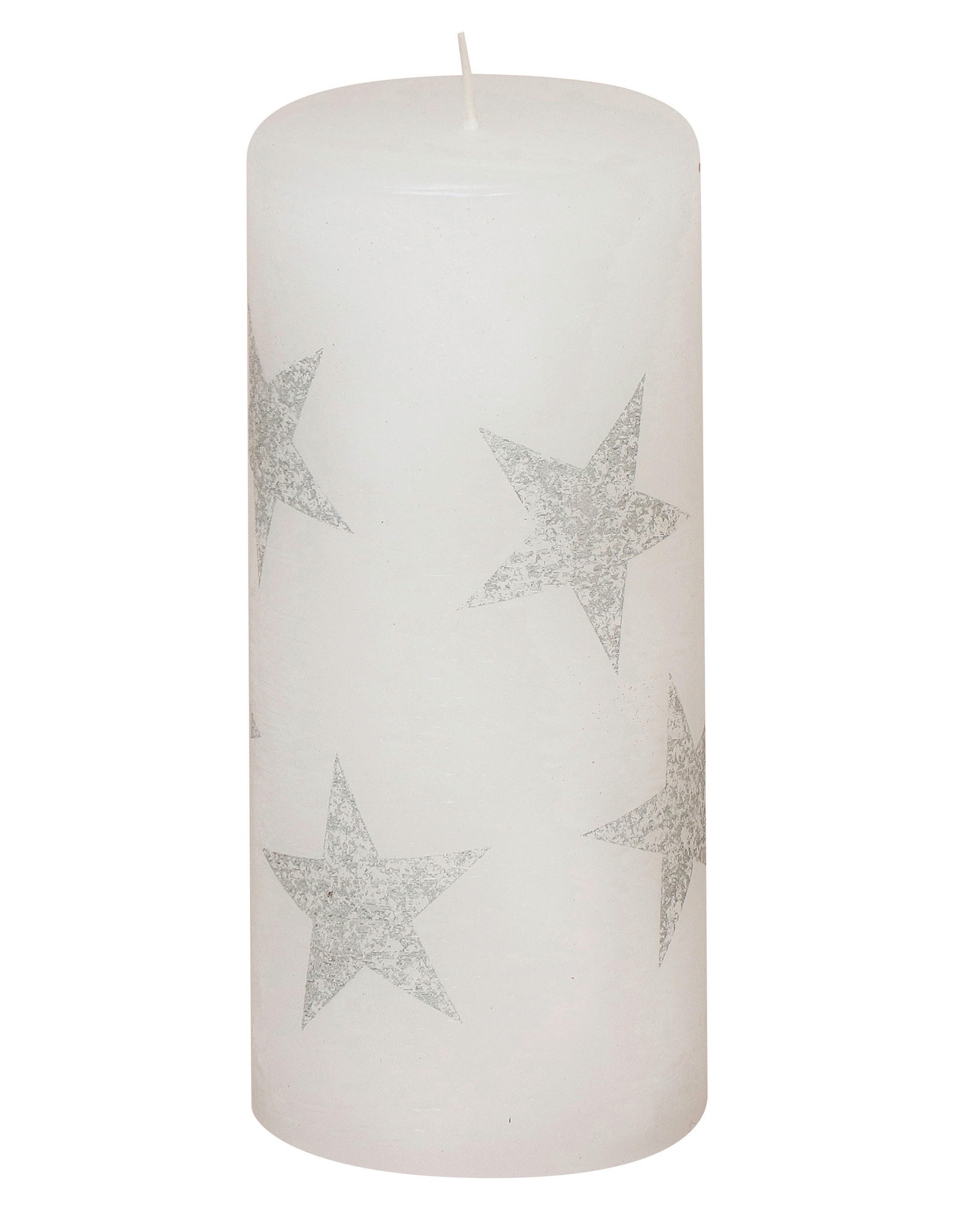 KERZE - Weiss, Basics, Paraffin (6,8/15,0cm)