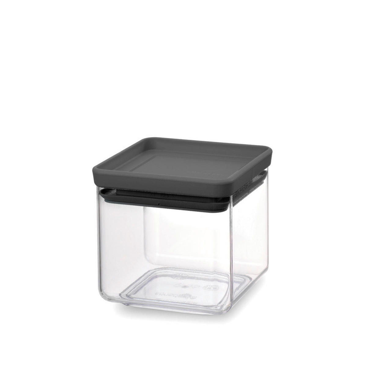 VORRATSDOSE 0,7 l  - Dunkelgrau/Transparent, Design, Kunststoff (11/10.5/11cm) - Brabantia
