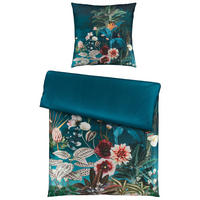 WENDEBETTWÄSCHE Makosatin 135/200 cm  - Jadegrün, LIFESTYLE, Textil (135/200cm) - Ambiente