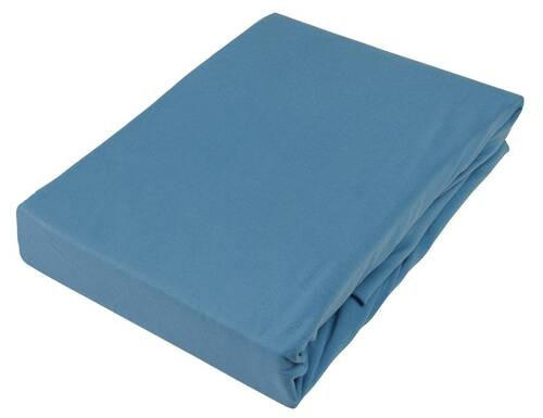 BOXSPRING-SPANNLEINTUCH 90/220 cm  - Blau, KONVENTIONELL, Textil (90/220cm) - Novel