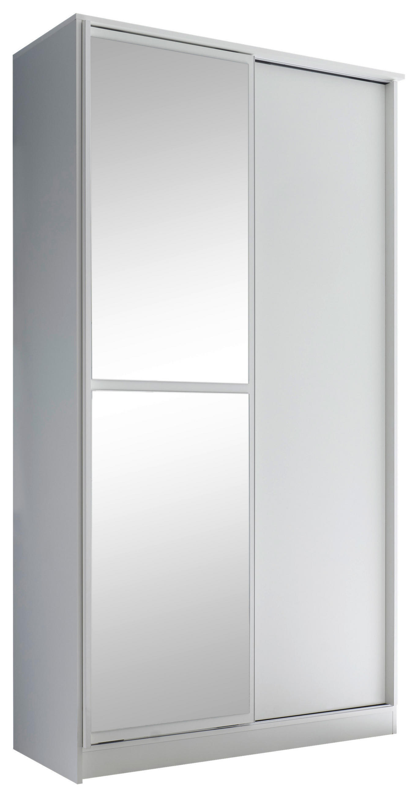 SCHIEBETÜRENSCHRANK 120/220/45 cm 2-türig Weiß  - Weiß, Basics (120/220/45cm) - MID.YOU