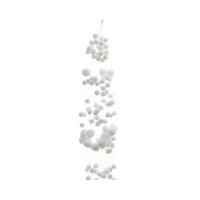 GIRLANDA - bela, Basics, umetna masa (135cm) - X-Mas