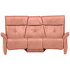 TRAPEZSOFA in Echtleder Koralle  - Koralle/Naturfarben, KONVENTIONELL, Leder/Holz (208/103/105cm) - Himolla Komfortklass
