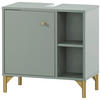 WASCHBECKENUNTERSCHRANK 60,2/60,3/33,10 cm  - Pastellgrün/Goldfarben, MODERN, Holzwerkstoff/Kunststoff (60,2/60,3/33,10cm) - Stylife