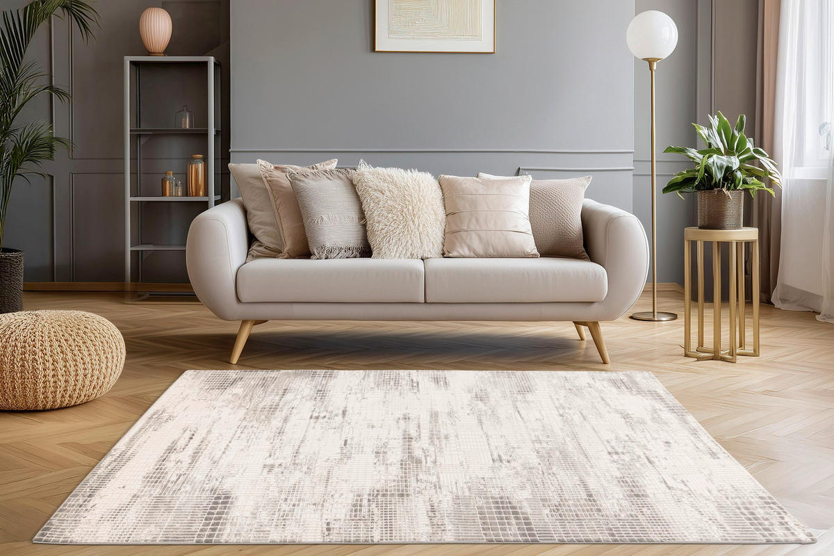WEBTEPPICH 120/170 cm Batucci Silberfarben  - Silberfarben, Design, Textil (120/170cm) - Batucci