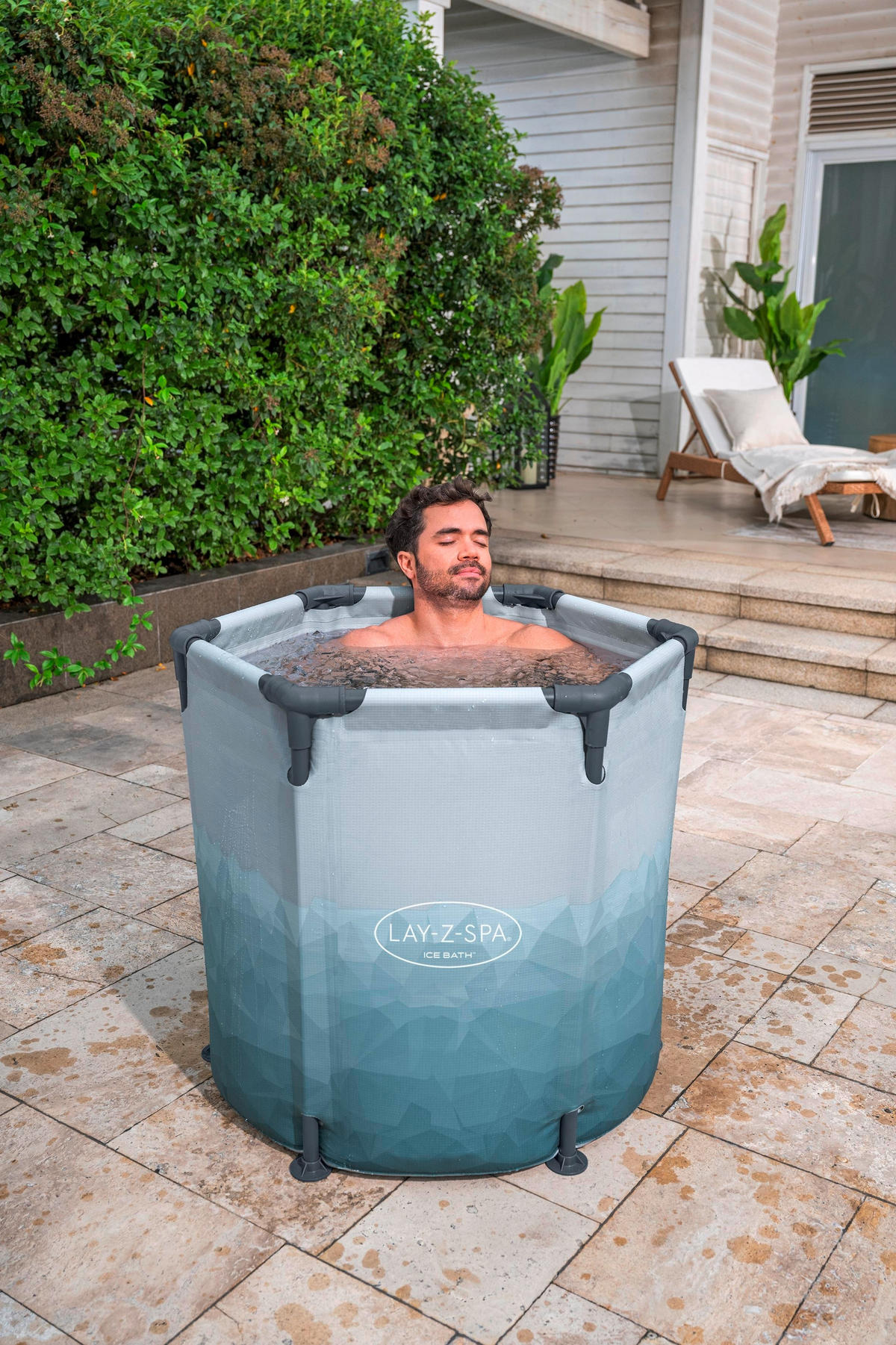 BADEFASS 6002K EISFASS 90/80 cm  - Hellblau, KONVENTIONELL, Kunststoff/Metall (90/80cm) - Bestway