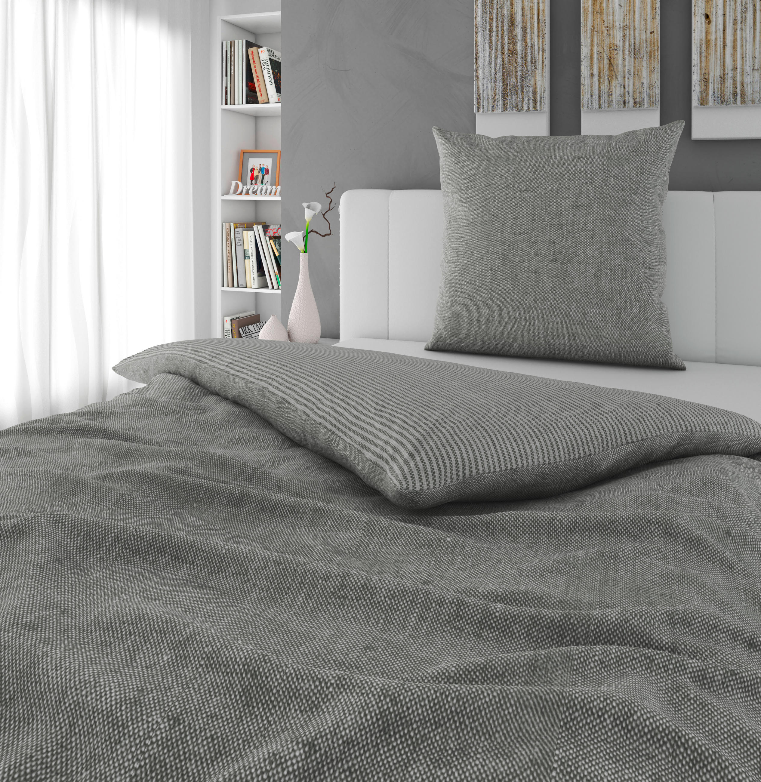 WENDEBETTWÄSCHE Flanell 135/200 cm  - Textil (135/200cm) - Novel