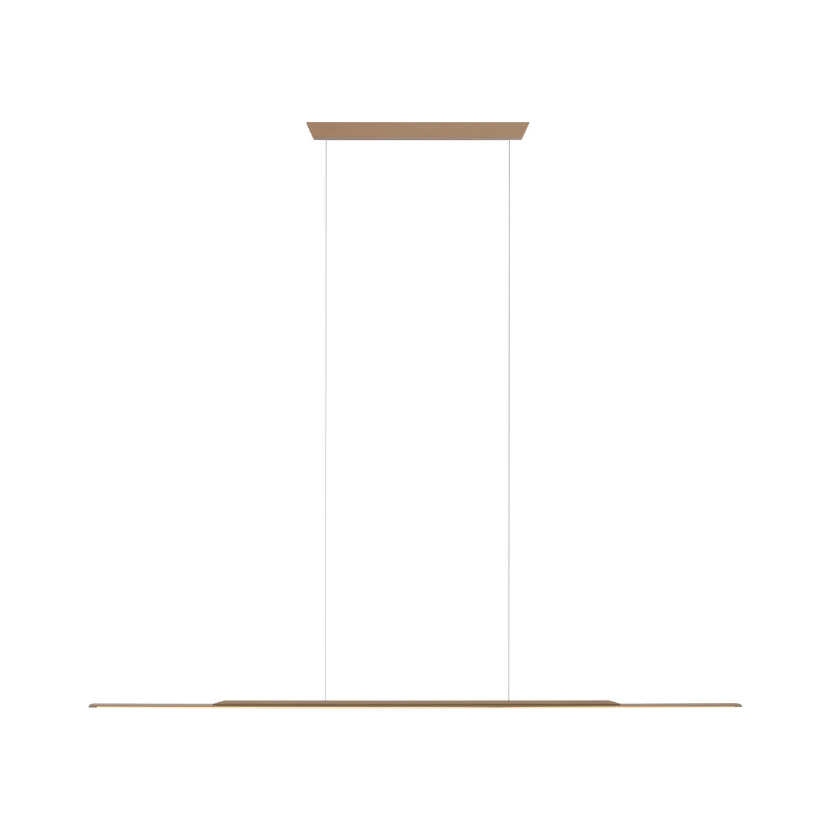 LED-HÄNGELEUCHTE 125/2,5/150 cm  - Bronzefarben, Design, Kunststoff/Metall (125/2,5/150cm) - Neuhaus PURE