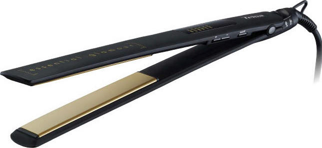 Glätteisen Glamour 155-230 °C - Goldfarben/Schwarz, MODERN, Kunststoff (34/3,2/2,8cm)