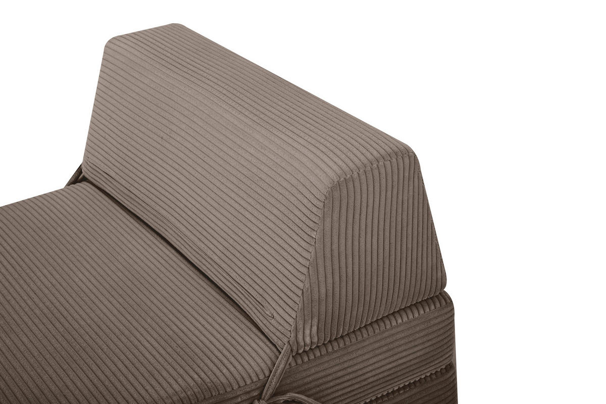 SCHLAFSESSEL Cord Braun    - Braun, Design, Textil/Metall (75/58/80cm) - Livetastic