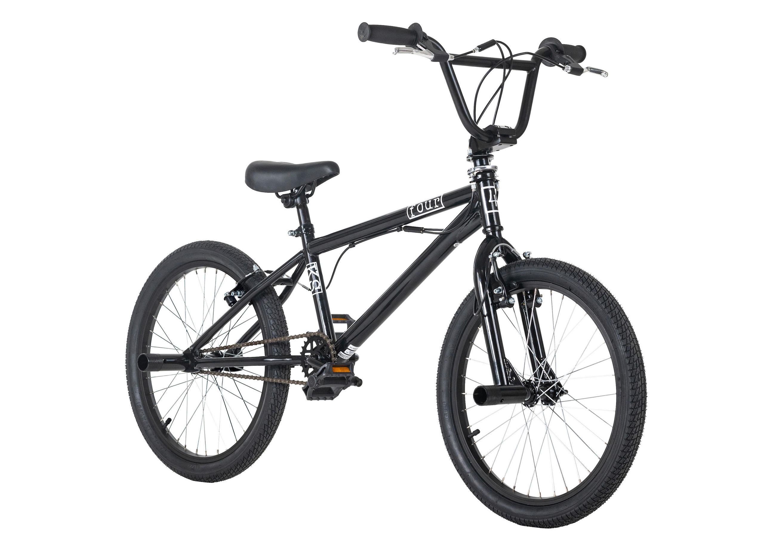 BMX FREESTYLE 519B 20 Zoll  - Schwarz, Basics, Metall (70/100/70cm) - KS Cycling
