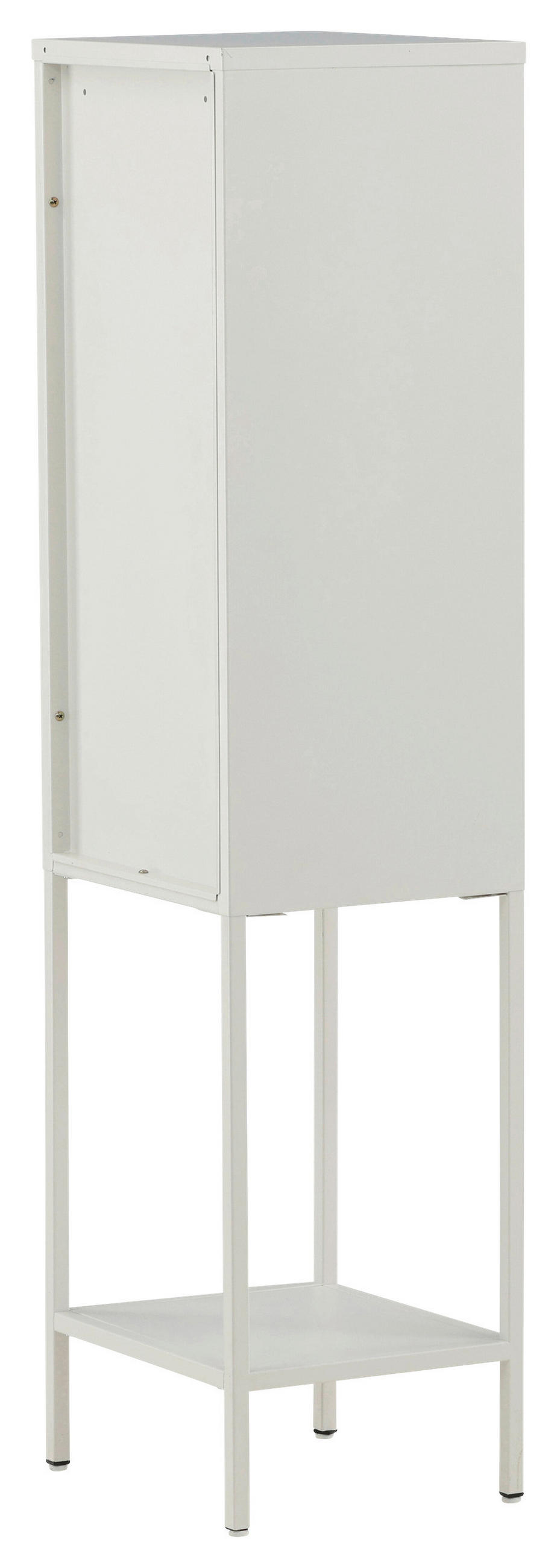 VITRINE in Weiß  - Weiß, Design, Metall (40,5/150/35cm) - Livetastic