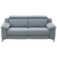 2,5-SITZER Chenille Pastellblau  - Pastellblau/Schwarz, Design, Textil/Metall (188/104/104cm) - Valdera