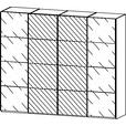 SCHWEBETÜRENSCHRANK 271/223/68 cm 4-türig Weiß  - Chromfarben/Weiß, Design, Glas/Holzwerkstoff (271/223/68cm) - Novel