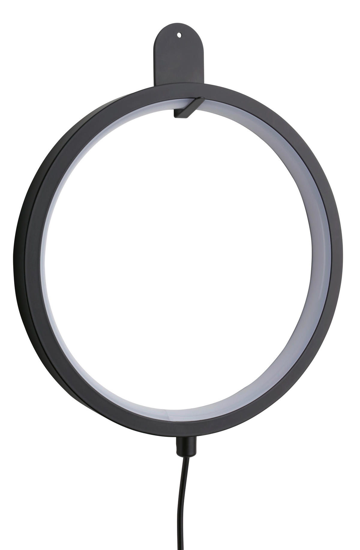 LED ASZTALI LÁMPA - fekete, Basics, műanyag/fém (20/20/2cm)