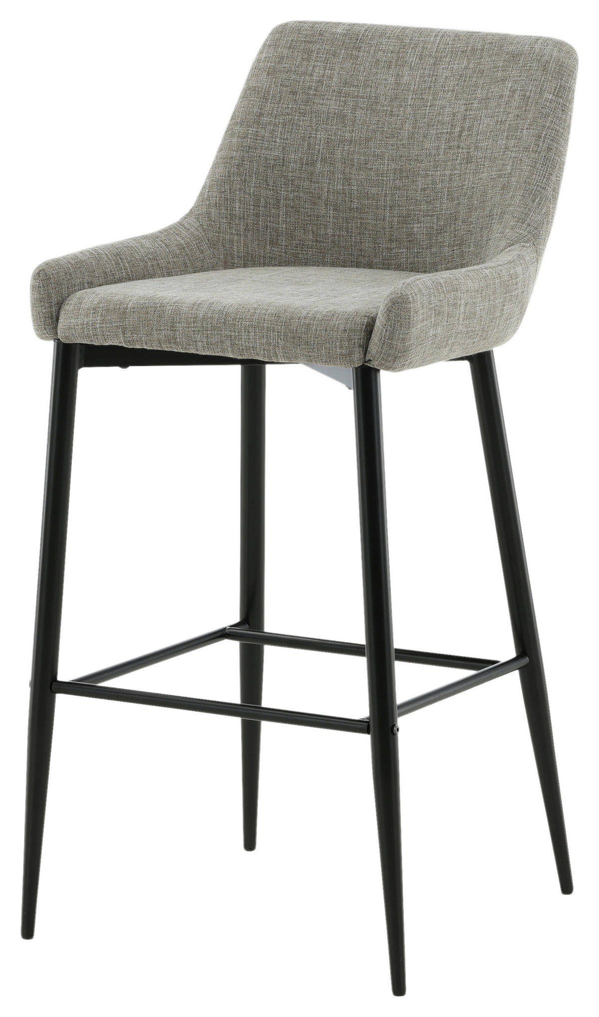 BARHOCKER-SET in Schwarz, Beige  - Beige/Schwarz, Design, Textil/Metall (48/105/57cm) - Livetastic
