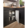 ECKUNTERSCHRANK 115/90/60 cm  - Schwarz, LIFESTYLE, Holzwerkstoff/Kunststoff (115/90/60cm) - MID.YOU