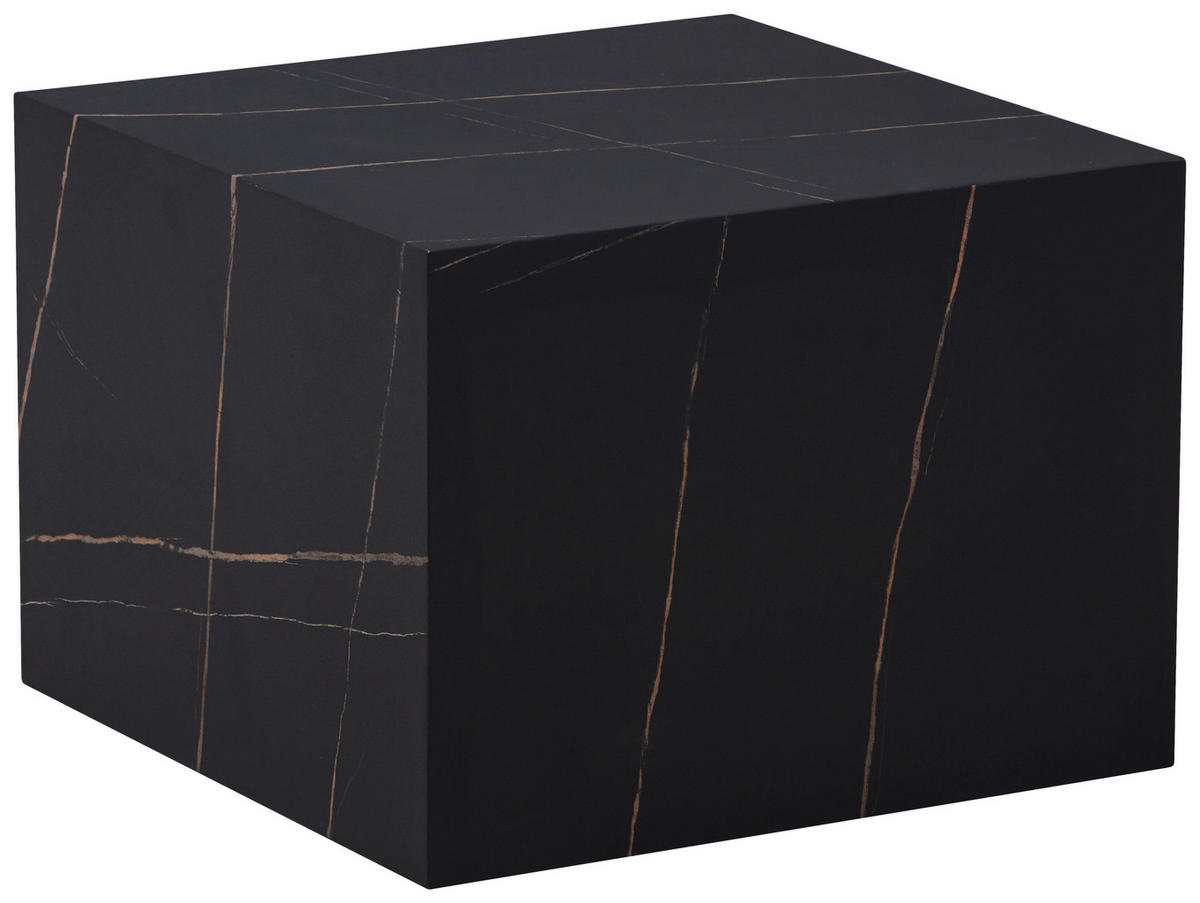 BEISTELLTISCH 55/55/40 cm Schwarz rechteckig  - Schwarz, Design, Holzwerkstoff (55/55/40cm) - Kayoom