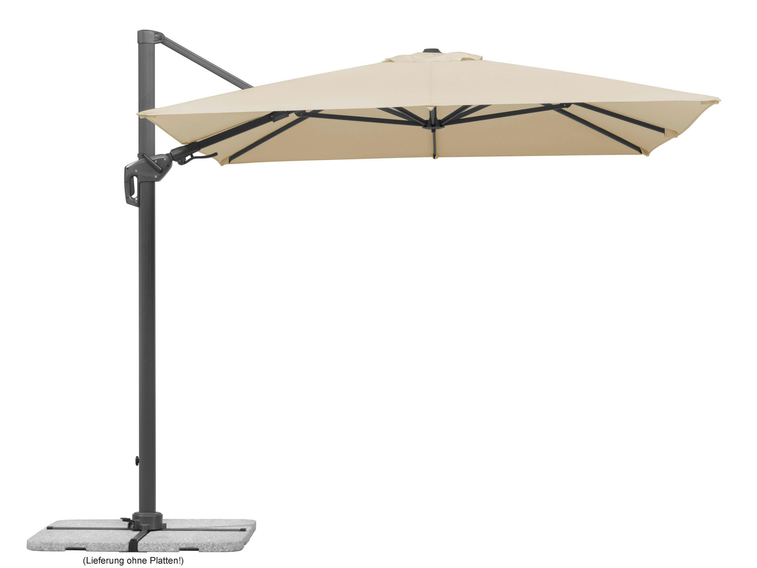 XXXL ZÁVESNÝ SLNEČNÍK 322/276/350x260 cm