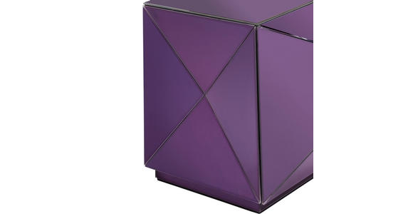 BEISTELLTISCH in Glas, Holzwerkstoff 40/40/40 cm  - Flieder, Trend, Glas/Holzwerkstoff (40/40/40cm) - Novel