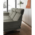 ECKSOFA in Flachgewebe Grün  176-217/259-307 cm  - Schwarz/Grün, Design, Textil/Metall (176-217/259-307cm) - Dieter Knoll