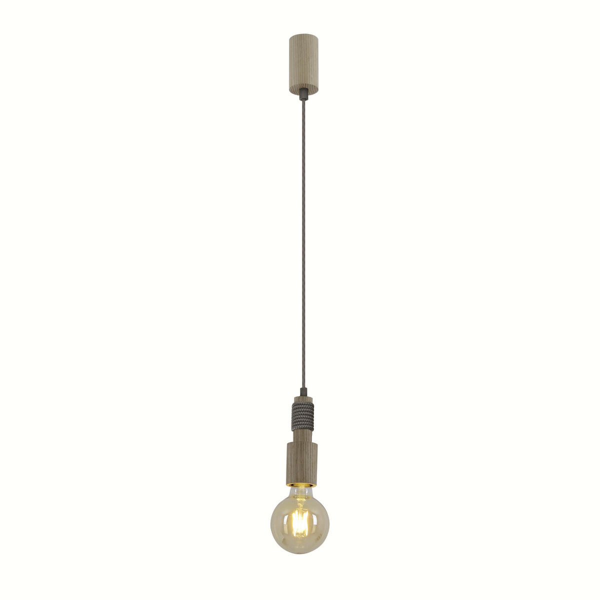 HÄNGELEUCHTE 5/124 cm  - Naturfarben, KONVENTIONELL, Holz/Kunststoff (5/124cm) - Näve
