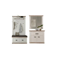 GARDEROBE 4-teilig  in 224/201/45 cm  - Hellbraun/Pinienfarben, Design, Holzwerkstoff (224/201/45cm) - MID.YOU