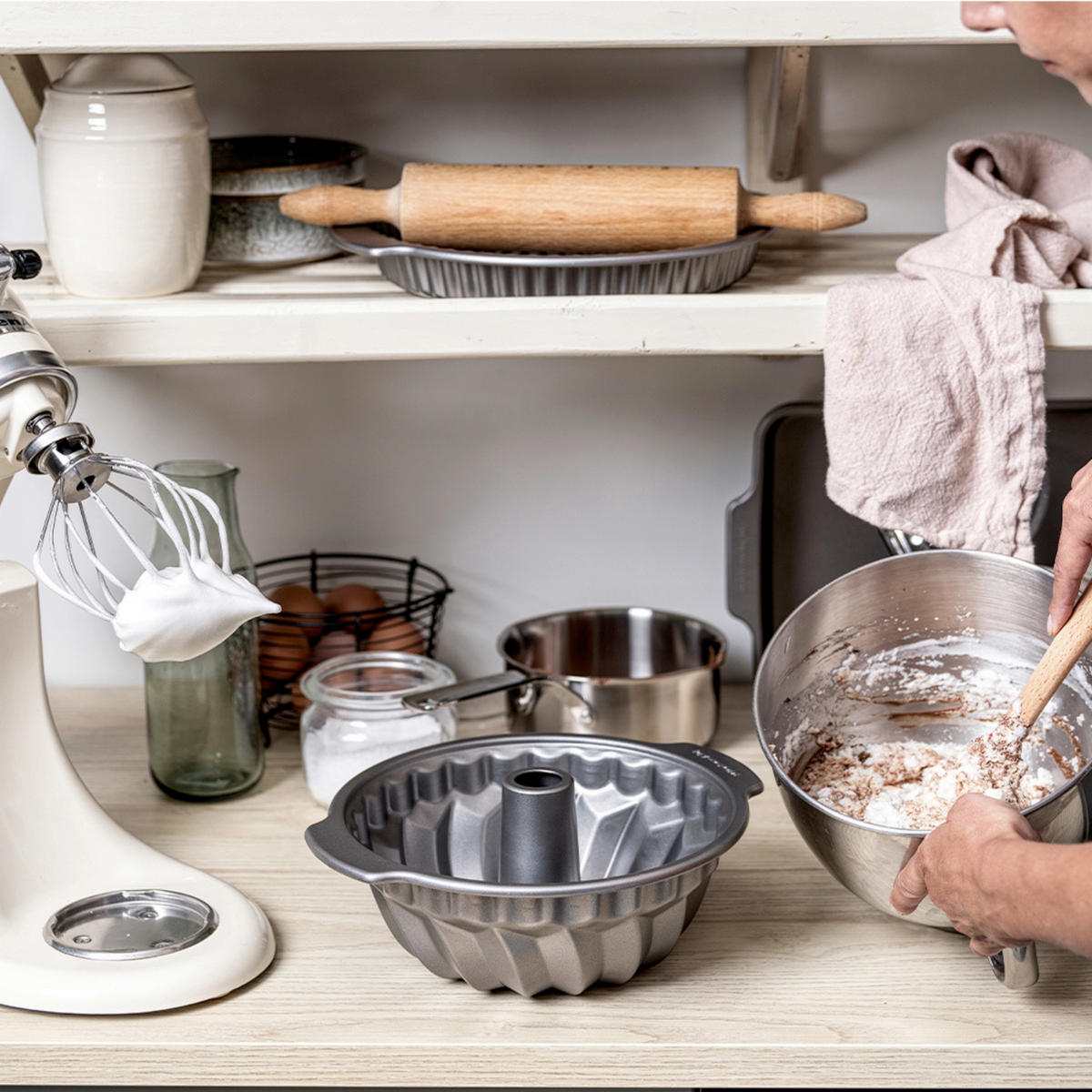 BACKFORM - Alufarben, Basics, Metall (24cm) - Kitchenaid