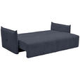 SCHLAFSOFA in Webstoff Dunkelblau  - Schwarz/Dunkelblau, KONVENTIONELL, Kunststoff/Textil (224/90/107cm) - Carryhome