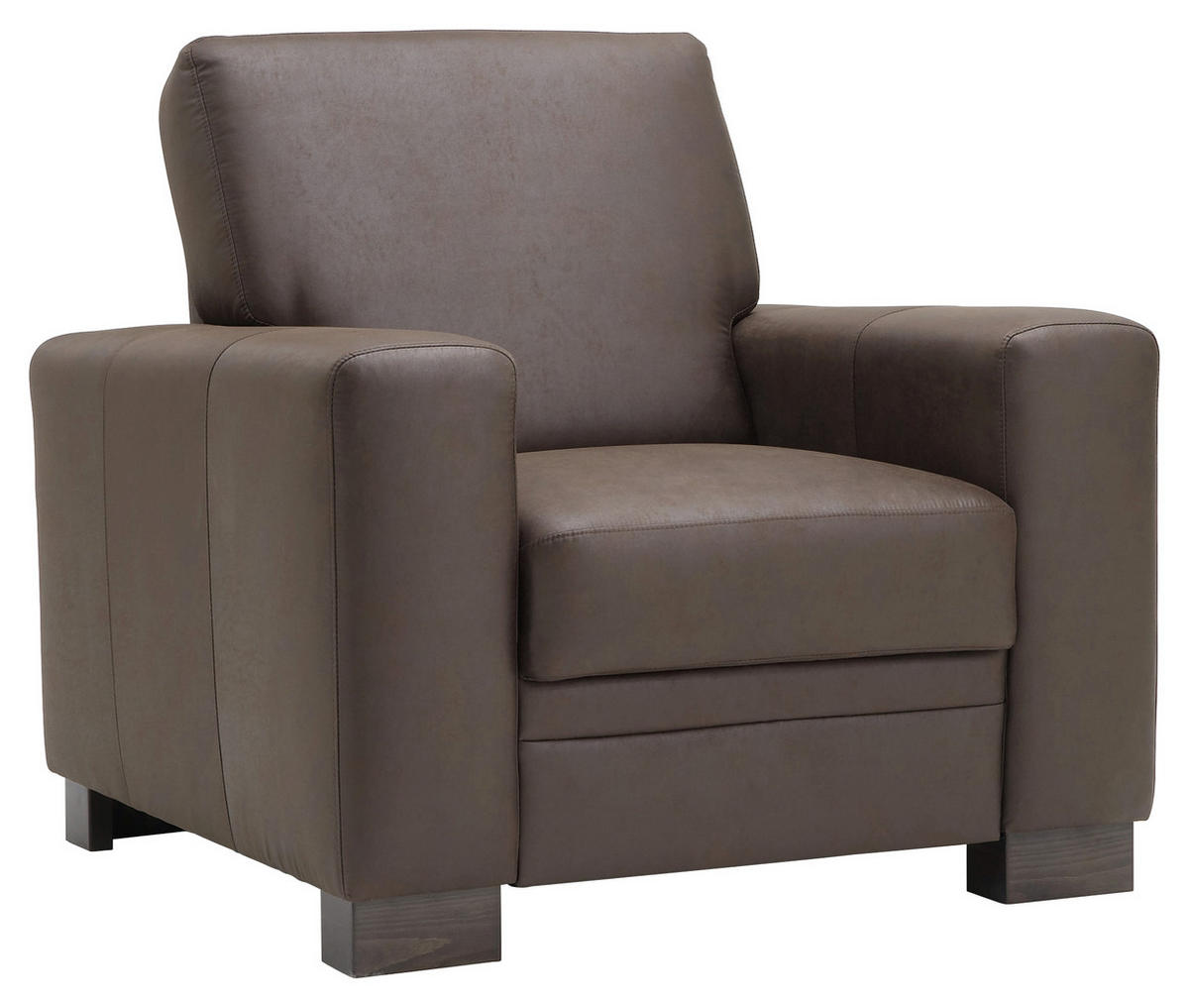 WOHNLANDSCHAFT in Flachgewebe Braun  - Braun, Design, Holz/Textil (163/319/241cm) - Beldomo System