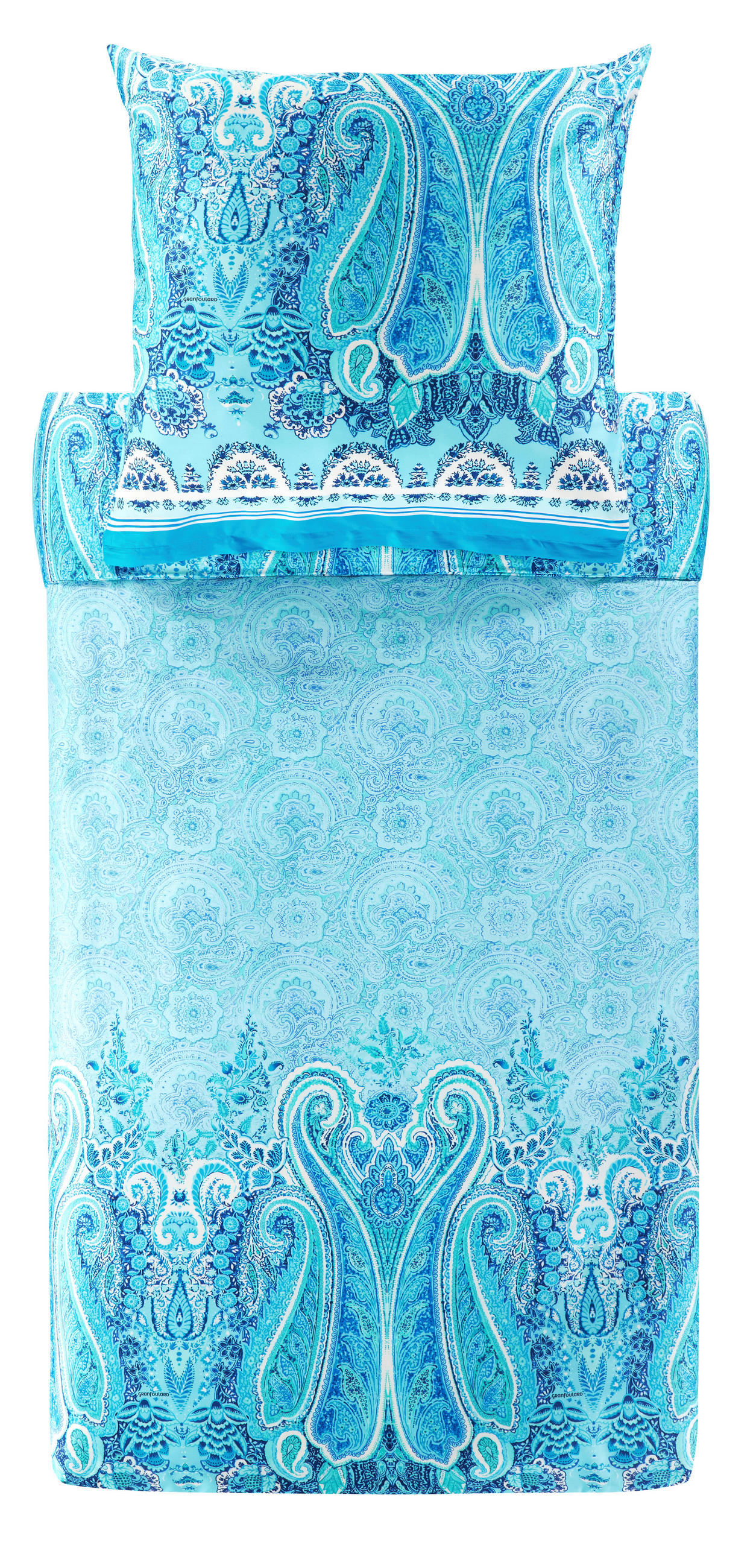 BETTWÄSCHE Mergellina Satin  - Hellblau, KONVENTIONELL, Textil (200cm) - Bassetti