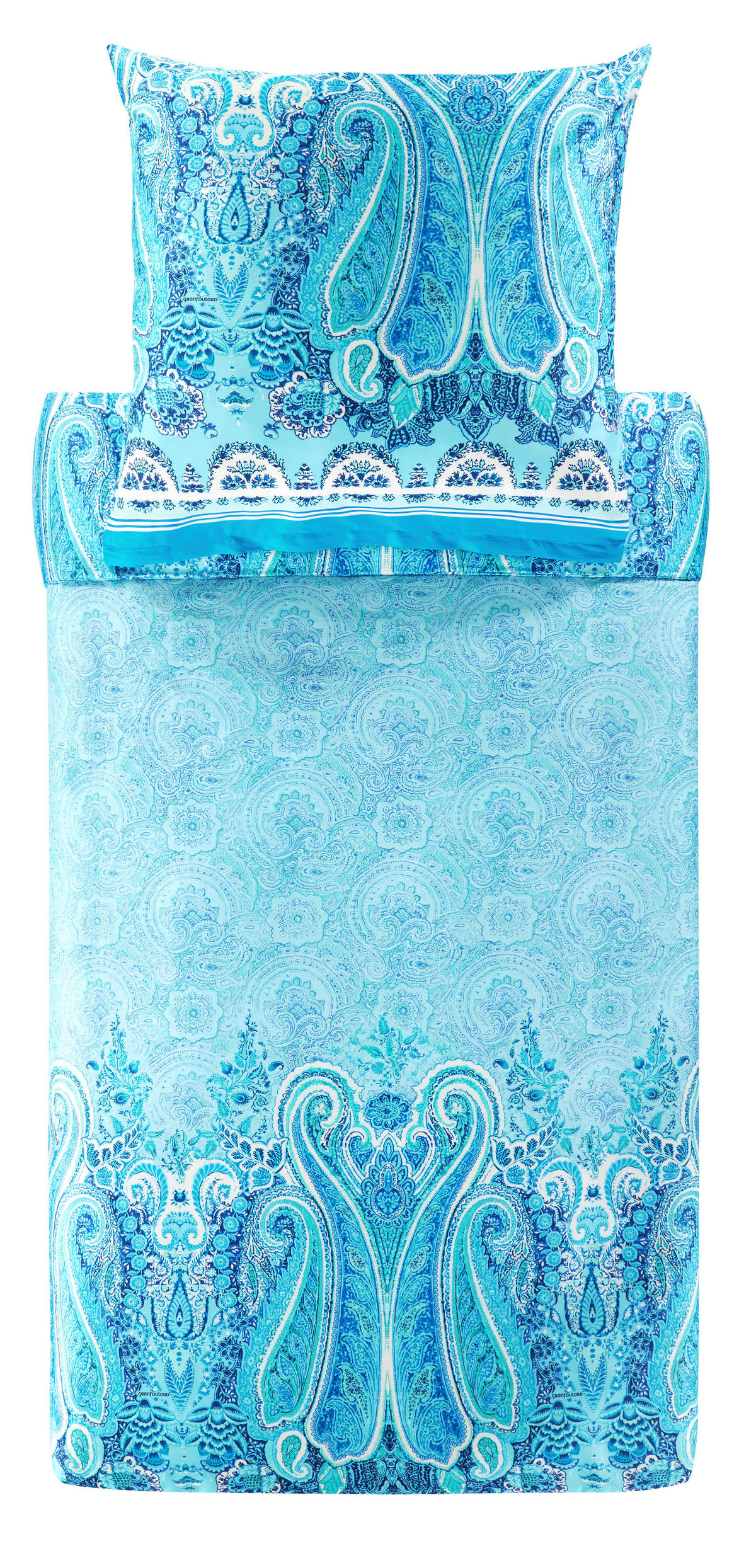 BETTWÄSCHE Mergellina Satin  - Hellblau, KONVENTIONELL, Textil (200cm) - Bassetti