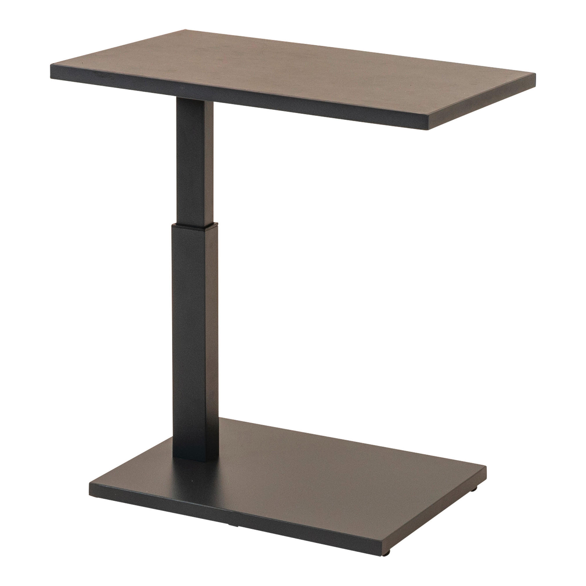 LOUNGETISCH 60/40/46,5-64,5 cm Metall, Keramik - Schieferfarben/Anthrazit, MODERN, Keramik/Metall (60/40/46,5-64,5cm) - Ambia Garden