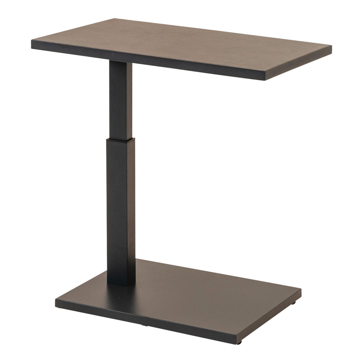 ZAHRADNÍ STOLEK, kov, keramika, 60/40/46,5-64,5 cm - antracitová/barvy břidlice, Moderní, kov/keramika (60/40/46,5-64,5cm) - Ambia Garden
