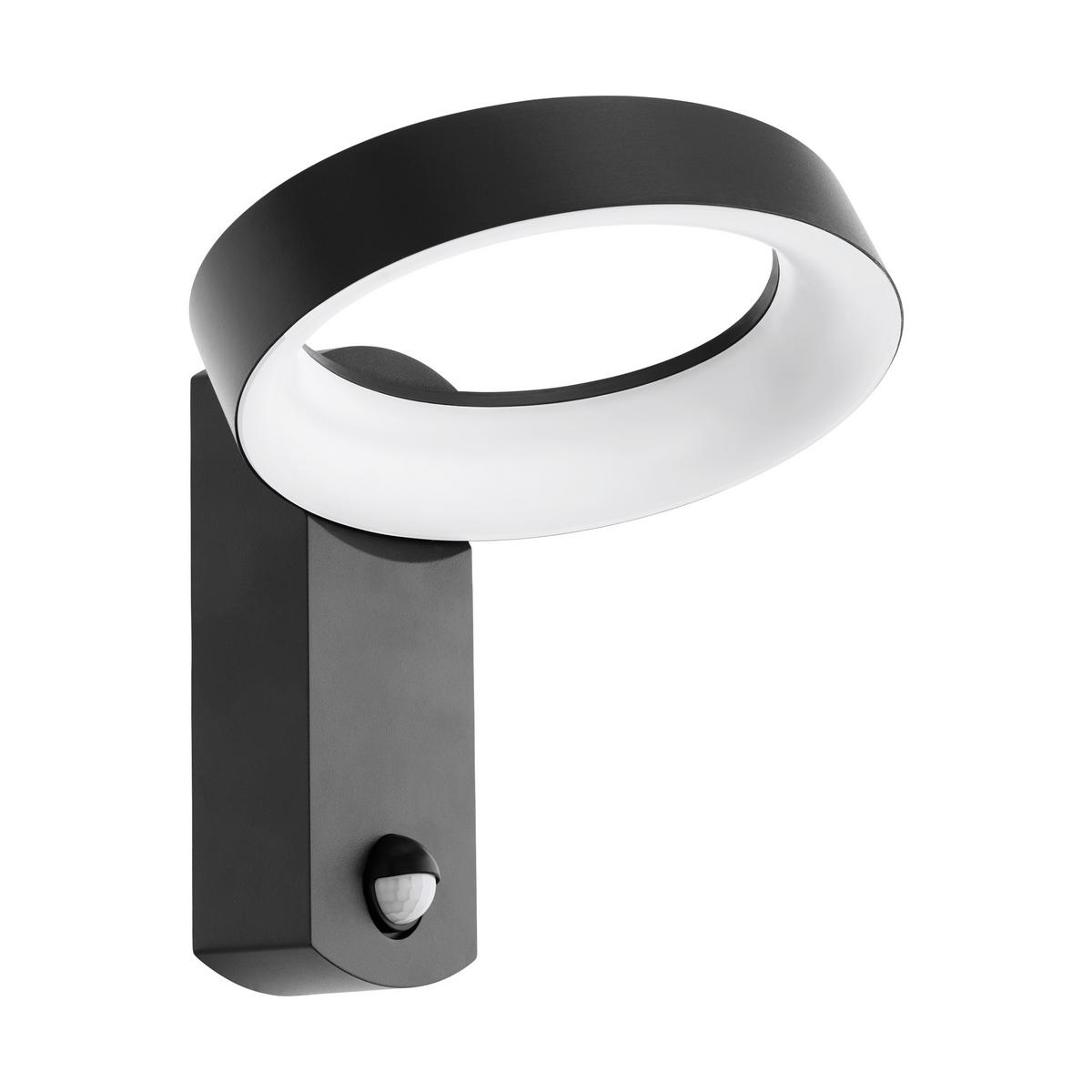 AUßENWANDLEUCHTE PERNATE   - Anthrazit/Weiß, KONVENTIONELL, Kunststoff/Metall (25/23,5/17,5cm) - Eglo